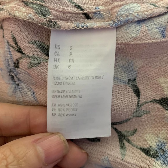 AMERICAN EAGLE Pink Floral Off-Shoulder Maxi Dress - Picture 12 of 13